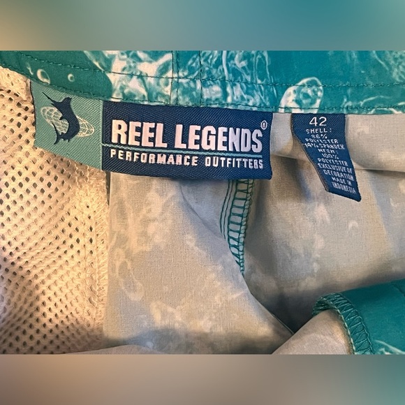 Reel Legends Mens 42 Shorts swim UPF30 Moisture Wicking Blue NWT H44 - Picture 5 of 7